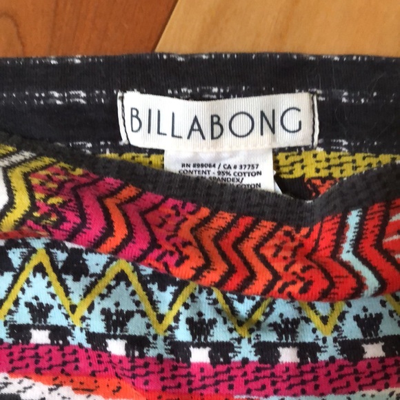 Billabong multi color stretch mini skirt - Picture 3 of 5